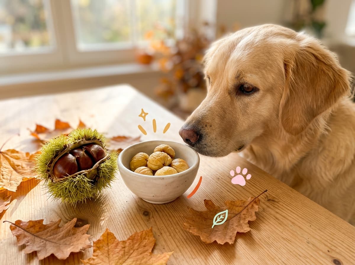 Illustration de couverture — Châtaignes et marrons d'Inde : ce que le chien peut manger, ce qu'il doit éviter