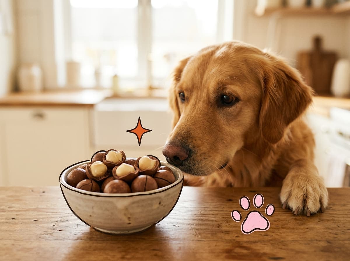 Illustration de couverture — Mon chien a mangé des noix de macadamia : que faire ?