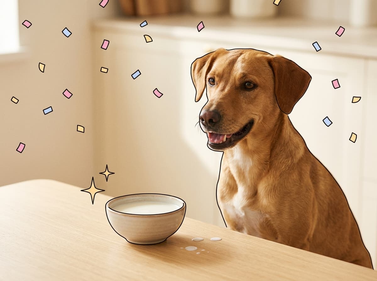 Illustration de couverture — Le chien peut-il boire du lait ? Lactose, quantité et alternatives