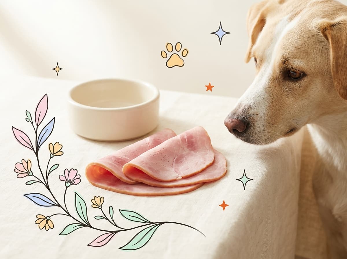 Illustration de couverture — Mon chien peut-il manger du jambon ? Sel, nitrites, dose