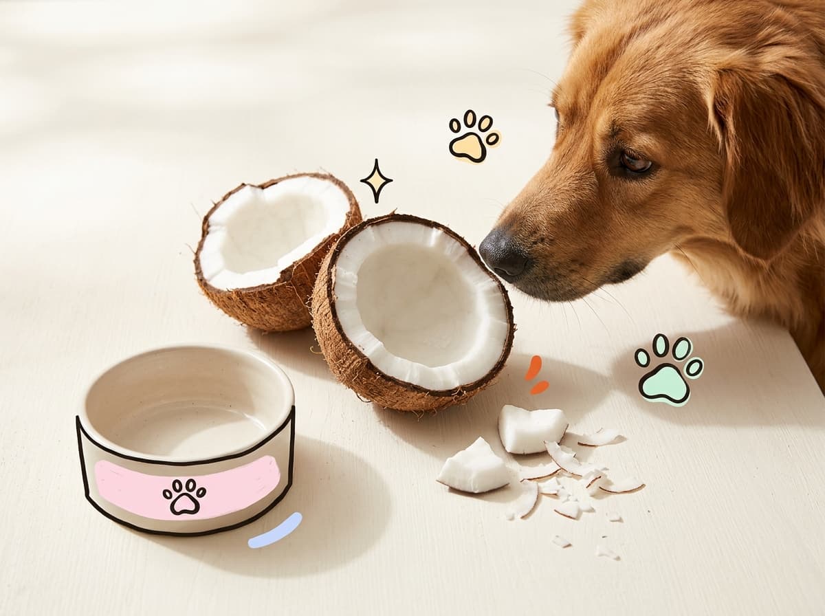 Illustration de couverture — Mon chien peut-il manger de la noix de coco ?