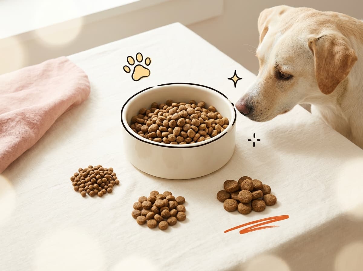 Illustration de couverture — Bien choisir la taille des croquettes de son chien