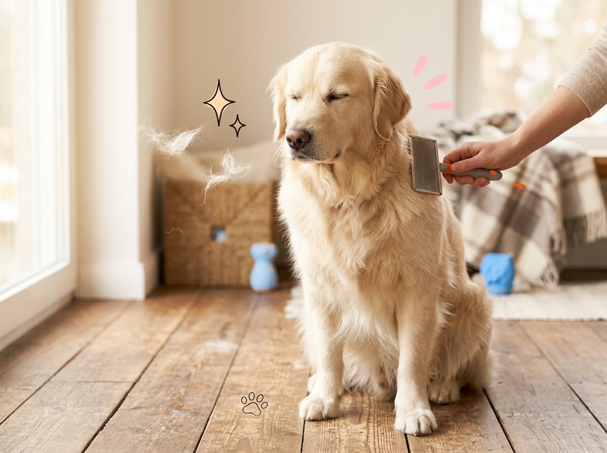 Illustration de couverture — Chute de poils chez le chien : causes et quand s'inquiéter