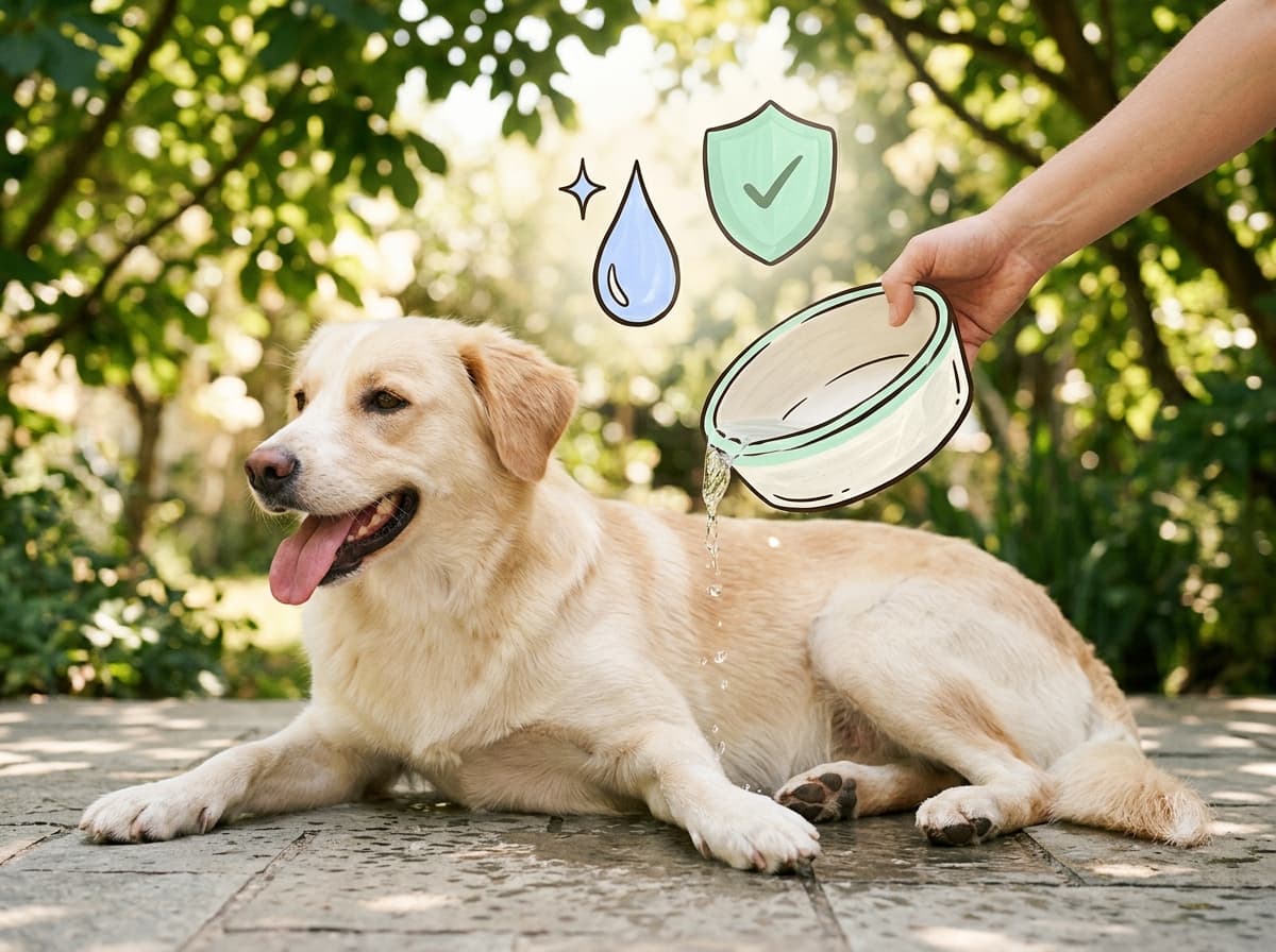 Illustration de couverture — Coup de chaleur chez le chien : symptômes, gestes qui sauvent et prévention