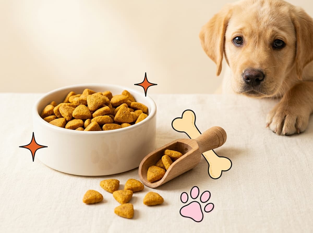 Illustration de couverture — Croquettes pour chiot de grande race : les 5 critères à vérifier sur l'étiquette