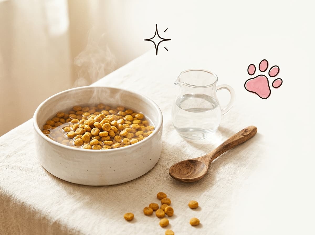 Illustration de couverture — Faut-il réhydrater les croquettes de son chien ?