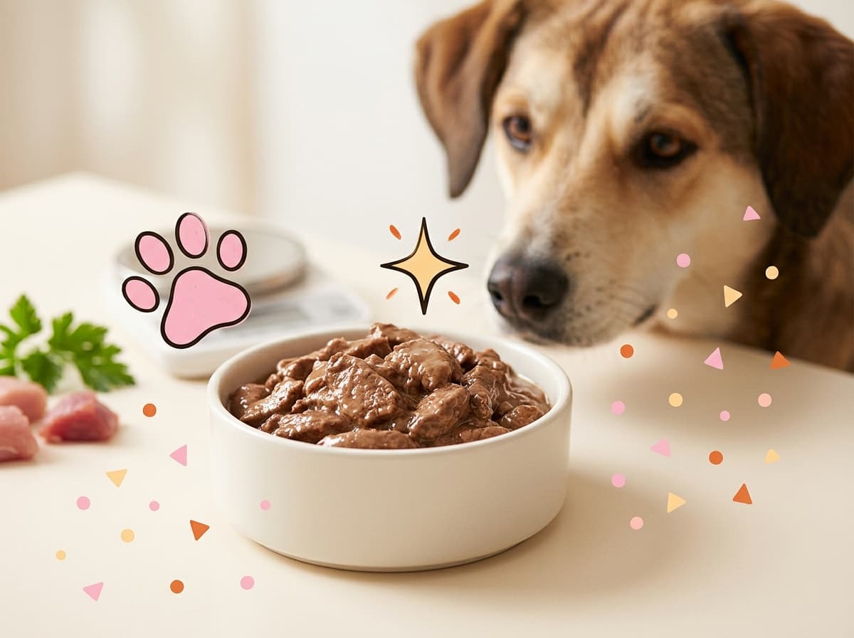 Illustration de couverture — Quelle quantité de pâtée donner à son chien : le calcul par les calories