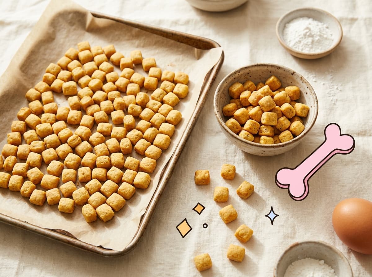 Illustration de couverture — Friandises d'éducation maison pour chien : mini-bouchées au poulet