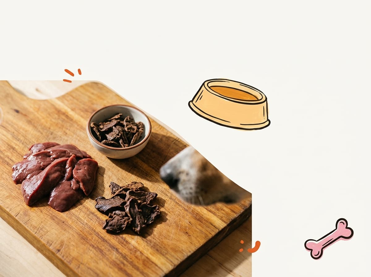 Illustration de couverture — Friandises au foie séché pour chien : recette maison, dosage et conservation
