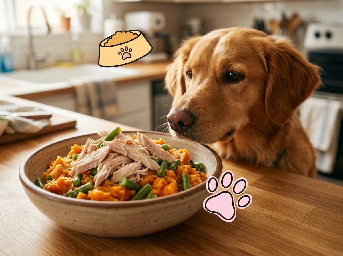 Illustration de couverture — Pâtée maison à la dinde pour chien : recette équilibrée et le piège de l'allergie croisée